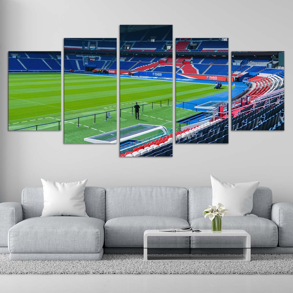 Tableau Paris Saint Germain FC PSG Stade 3 Toile Avec Cadre