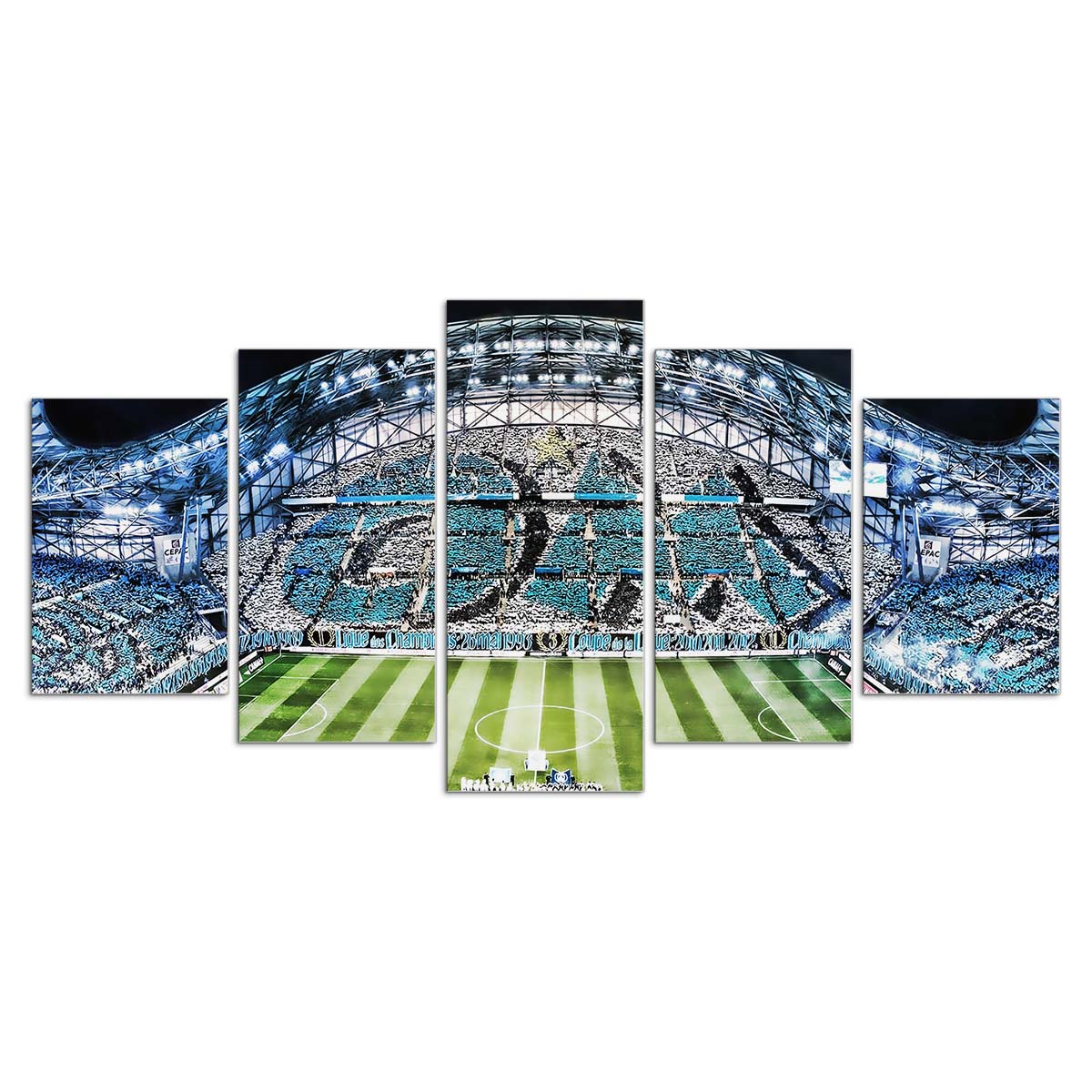 Tableau Stade Vélodrome Olympique de Marseille Stade 1 Toile Avec Cadre