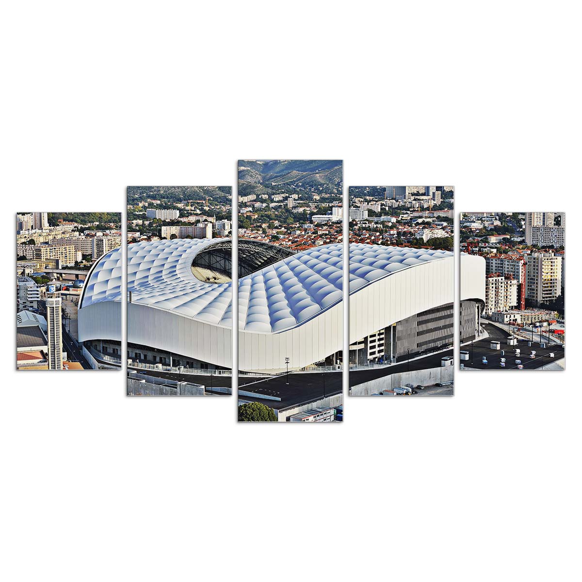 Tableau Stade Vélodrome Olympique de Marseille Stadium 2 Toile Avec Cadre