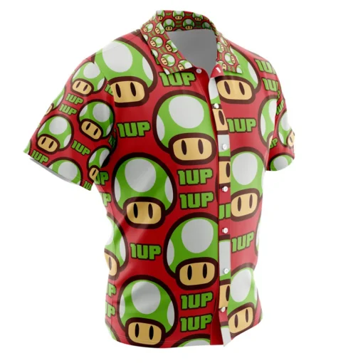 Chemise hawaïenne 1Up Mushroom Mario Bros – Image 2