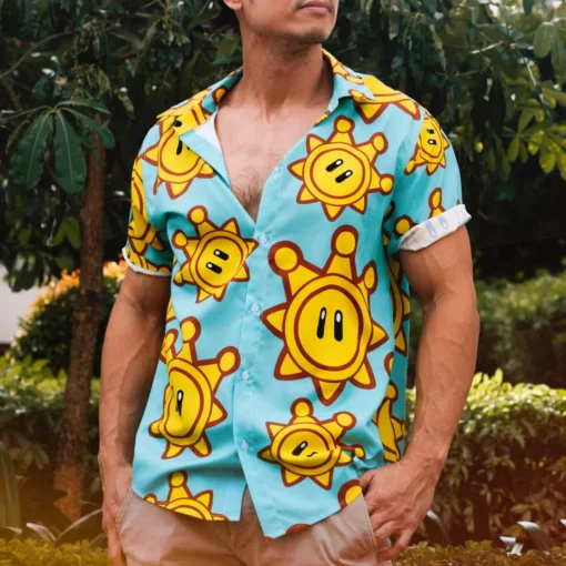 Chemise hawaïenne Sprite Brillant Mario Bros Sunshine – Image 2