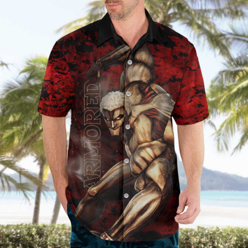 Chemise hawaïenne Titan Cuirassé – L’Attaque des Titans – Image 3
