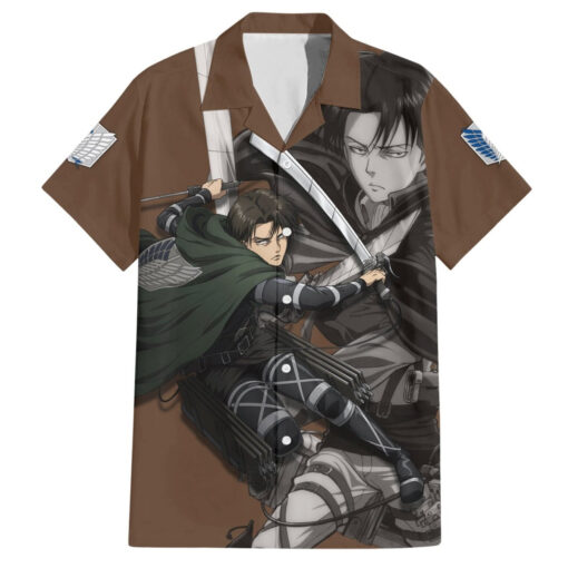 Chemise hawaïenne Levi Ackerman – L’Attaque des Titans