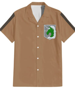 Chemise hawaïenne Brigade Spéciale – L’Attaque des Titans