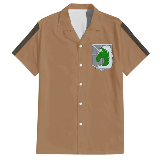 Chemise hawaïenne Brigade Spéciale – L’Attaque des Titans