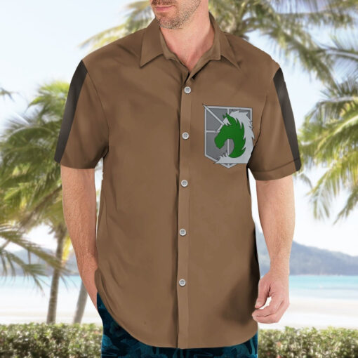 Chemise hawaïenne Brigade Spéciale – L’Attaque des Titans – Image 3