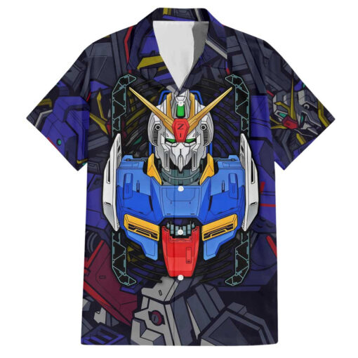 Chemise hawaïenne Gundam abstrait - fond artistique