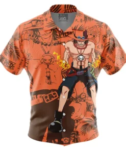 Chemise hawaïenne Portgas D Ace Aloha One Piece