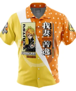Chemise hawaïenne Agatsuma Zenitsu Demon Slayer