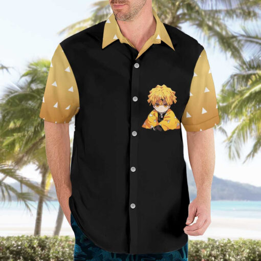 Chemise hawaïenne Zenitsu Agatsuma - Demon Slayer – Image 3