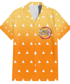 Chemise hawaïenne Zenitsu avec haori - Demon Slayer