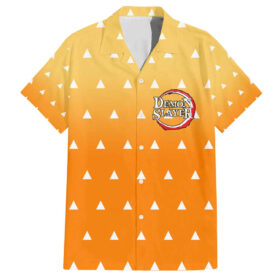 Chemise hawaïenne Zenitsu avec haori – Demon Slayer