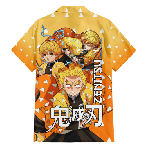 Chemise hawaïenne Zenitsu avec haori - Demon Slayer – Image 2