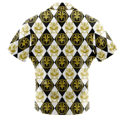 Chemise hawaïenne Ranger Blanc Argyle Power Rangers – Image 2