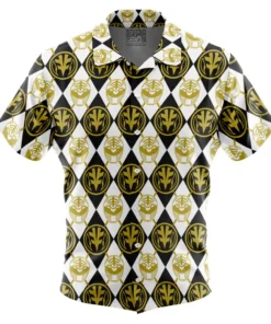 Chemise hawaïenne Ranger Blanc Argyle Power Rangers