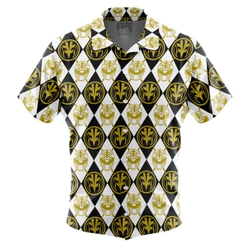 Chemise hawaïenne Ranger Blanc Argyle Power Rangers