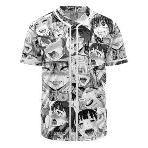 Maillot de baseball Collage Manga Ahegao