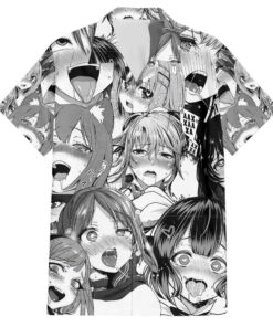 Chemise hawaïenne collage Ahegao - Manga