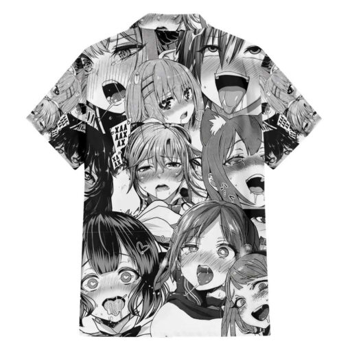 Chemise hawaïenne collage Ahegao - Manga – Image 2