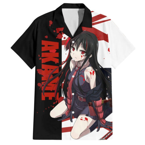 Chemise hawaïenne Akame - Akame ga Kill! - style grunge sanglant