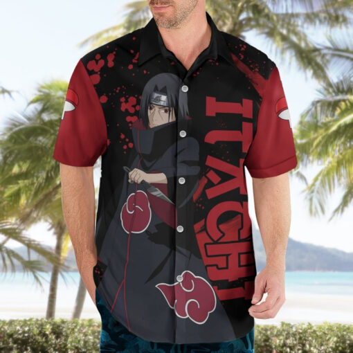 Chemise hawaïenne Itachi Uchiwa - Akatsuki - Naruto – Image 3
