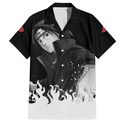 Chemise hawaïenne Itachi Uchiwa - double motif - Akatsuki