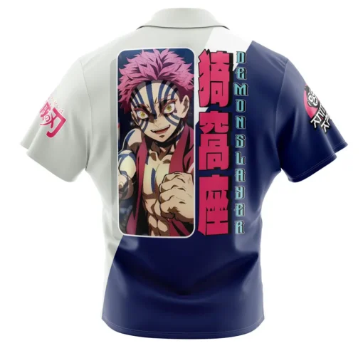 Chemise hawaïenne Akaza Demon Slayer – Image 2