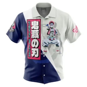 Chemise hawaïenne Akaza Demon Slayer
