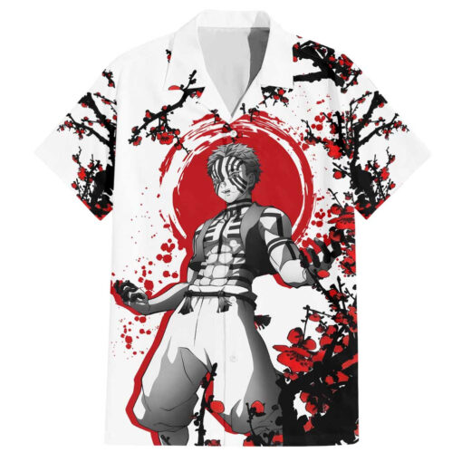 Chemise hawaïenne Akaza - style anime japonais