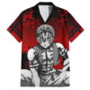 Chemise hawaïenne Akaza - Demon Slayer - art japonais