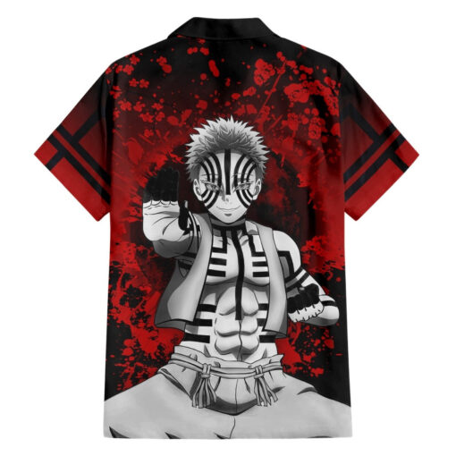 Chemise hawaïenne Akaza - Demon Slayer - art japonais – Image 2