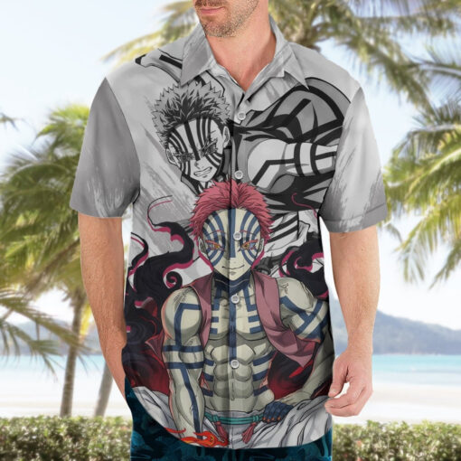 Chemise hawaïenne Akaza - Demon Slayer – Image 3