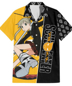 Chemise hawaïenne Maka Albarn - Soul Eater - avec motifs de crâne