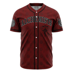 Maillot de baseball Alchimistes Elric Fullmetal Alchemist