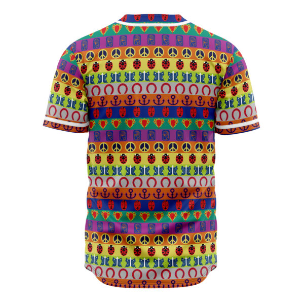 Maillot de baseball Motifs de Tous les Symboles JoJo’s Bizarre Adventure – Image 2