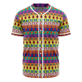Maillot de baseball Motifs de Tous les Symboles JoJo’s Bizarre Adventure