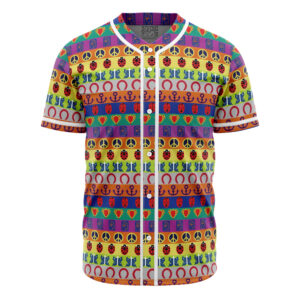 Maillot de baseball Motifs de Tous les Symboles JoJo’s Bizarre Adventure