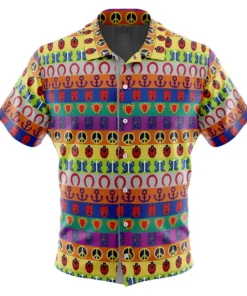 Chemise hawaïenne Motifs complets JoJo’s Bizarre Adventure