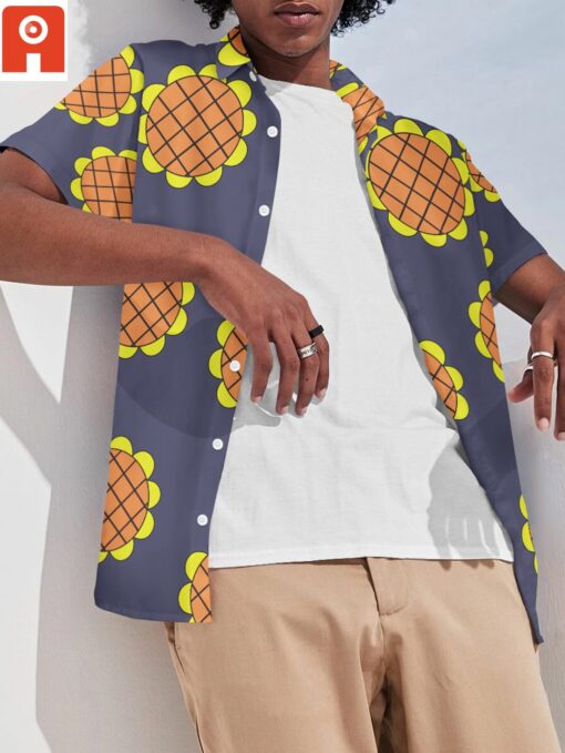Chemise hawaïenne Aloha Dressrosa – Chapeau de paille – Image 3