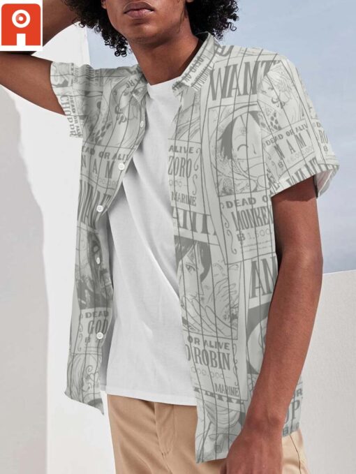 Chemise hawaïenne Chapeau de paille Aloha – One Piece – Image 2