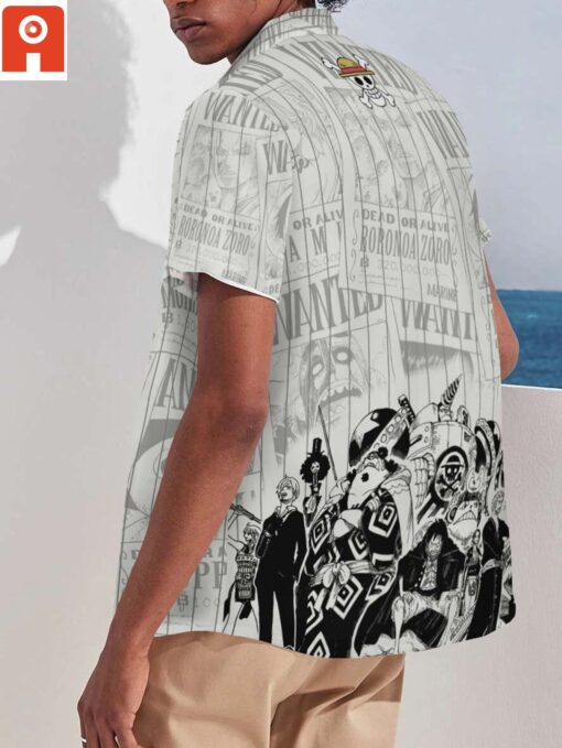 Chemise hawaïenne Chapeau de paille Aloha – One Piece – Image 3