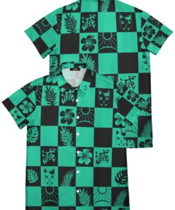 Chemise hawaïenne emblème Tanjiro Aloha