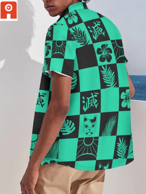 Chemise hawaïenne emblème Tanjiro Aloha – Image 3