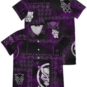 Chemise hawaïenne Wakanda Aloha