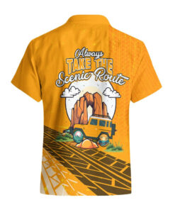 Chemise hawaïenne Jeep – Always Take The Scenic Route