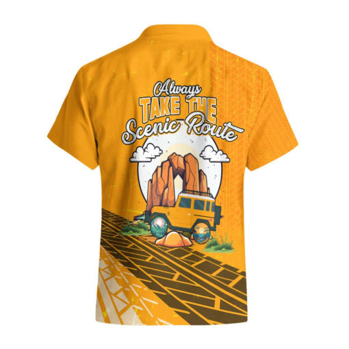 Chemise hawaïenne Jeep – Always Take The Scenic Route