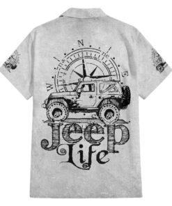 Chemise hawaïenne Jeep américaine – croquis