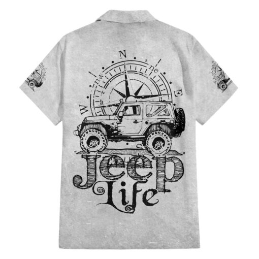 Chemise hawaïenne Jeep américaine – croquis