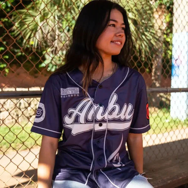 Maillot de baseball Anbu Kakashi Shippuden – Image 3