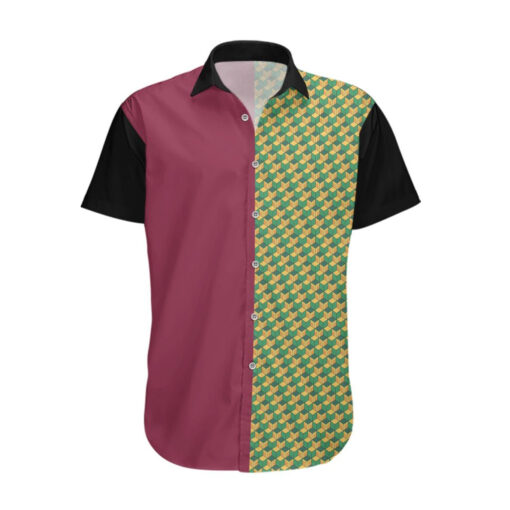 Chemise hawaïenne Giyuu Tomioka – Demon Slayer – streetwear – Image 2